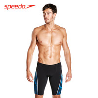 speedo 速比涛 Fit 泳感健身系列 男子及膝泳裤 黑蓝色