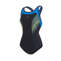speedo 速比涛 Fit 泳感健身系列 810401 女子小胸聚拢保守连体泳衣