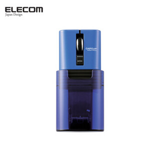 宜丽客（ELECOM） 日本无线蓝牙便携式马克鼠 笔记本充电小巧鼠标  蓝色