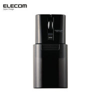 宜丽客（ELECOM） 日本无线蓝牙便携式马克鼠 笔记本充电小巧鼠标  黑色