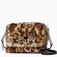 kate spade 凯特丝蓓 run wild leopard-print muff 女士单肩斜挎包