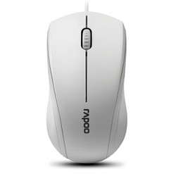 雷柏（Rapoo） N1200 有线鼠标   白色