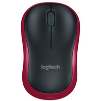 罗技（Logitech）M185 无线鼠标  红