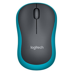 logitech 罗技 Logitech 罗技 M185 2.4G无线鼠标 1000DPI 黑蓝