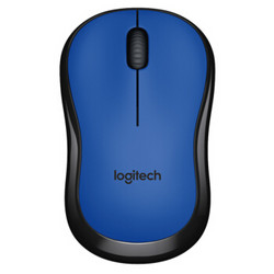 罗技（Logitech）M220 无线静音鼠标 灰色 蓝色