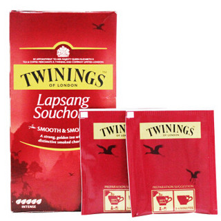 川宁（TWININGS） 波兰进口 英国川宁正山小种红茶 25包*2g *2件