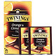 英国川宁Twinings 柑桔肉桂果香红茶25片装 茶包 进口红茶