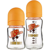 ncvi 新贝 牛仔男孩系列 婴儿玻璃奶瓶套装  *2件