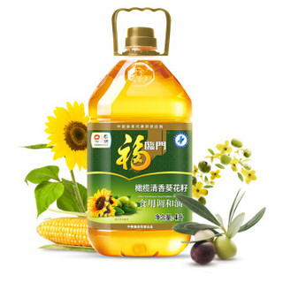 福临门 橄榄葵花籽食用调和油 4L