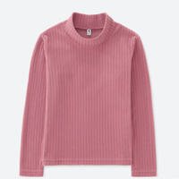 UNIQLO 优衣库 400020 女童细摇粒绒高领T恤
