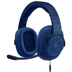 罗技（Logitech）G433 7.1 有线环绕声游戏耳机麦克风（黑色） 游戏耳麦 电竞耳机 头戴式耳机 蓝色