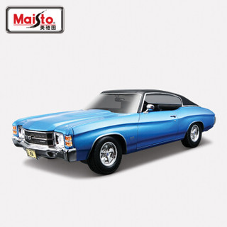 Maisto 美驰图 1:18 雪佛兰chevelle 仿真汽车模型 蓝色