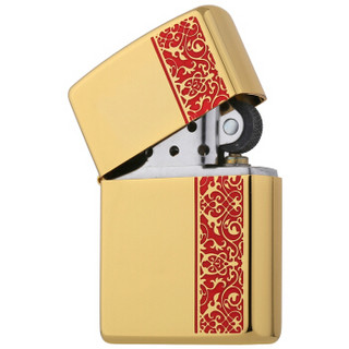 ZIPPO 之宝 ZBT-2-46 爱情系列 粉红侧纹镜面蚀刻 煤油防风火机