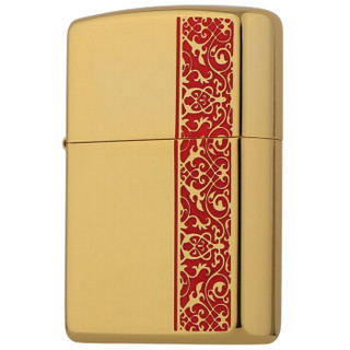 ZIPPO 之宝 ZBT-2-46 爱情系列 粉红侧纹镜面蚀刻 煤油防风火机