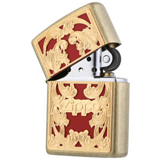 ZIPPO 之宝 ZBT-3-65a 帷幔中的Zippo 仿古铜印刷徽章 煤油防风火机