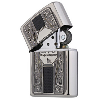 ZIPPO 之宝 ZBT-3-73a 商标火焰拉丝镀镍徽章 煤油防风火机