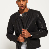 Superdry 极度干燥 SD Endurance Super Circuit Racer 男士真皮夹克