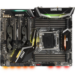 msi 微星 X299 GAMING PRO CARBON AC主板 + intel Core 酷睿 i7-7800X 处理器