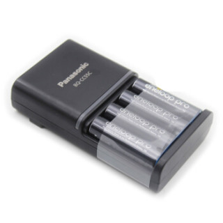 eneloop 爱乐普 充电电池5号五号4节 KJ55HCC40C 含55快速充电器
