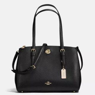 COACH 蔻驰 Turnlock Carryall 女士手提包 55681 黑色