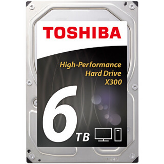 TOSHIBA 东芝 P300系列 7200转 64M SATA3 台式机硬盘 128MB 6TB