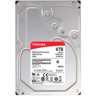 TOSHIBA 东芝 P300系列 7200转 64M SATA3 台式机硬盘 128MB 6TB