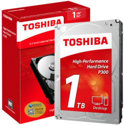 东芝(TOSHIBA)1TB 64MB 7200RPM 台式机机械硬盘 SATA接口 P300系列(HDWD110)