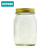 NITORI 钠玻璃材质果酱瓶 