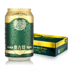青岛啤酒(TsingTao)奥古特 12度 330ml*24听整箱装(新老包装随机发货) *2件