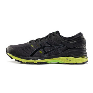 ASICS 亚瑟士 GEL-KAYANO 24 男士跑鞋 黑色/浅绿色 43.5 4E