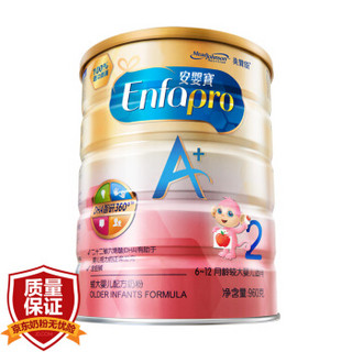 MeadJohnson Nutrition 美赞臣 安婴宝A+ 较大婴儿配方奶粉 2段 2段 6-12个月 960g *4件