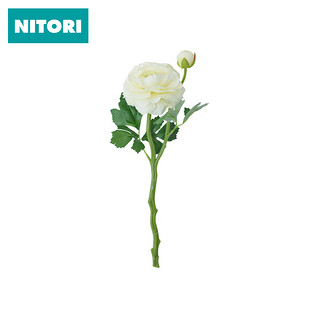 NITORI 白色玫瑰 仿生花