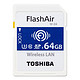 TOSHIBA 东芝 FlashAir 第四代无线局域网嵌入式 SDHC存储卡 U3   64G