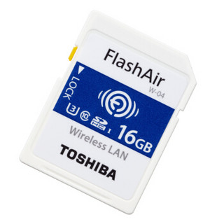 TOSHIBA 东芝 FlashAir 第四代无线局域网嵌入式 SDHC存储卡 U3 Class10 16G