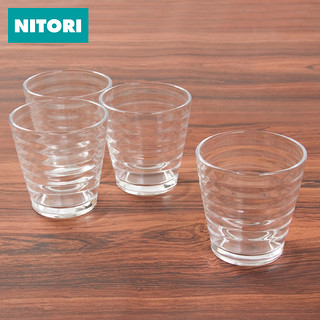 NITORI 玻璃杯 260ml 4只装