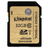 Kingston 金士顿 90MB/s SD Class10 UHS-I高速存储卡 32G