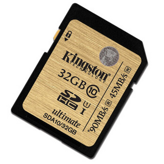 Kingston 金士顿 90MB/s SD Class10 UHS-I高速存储卡 32G