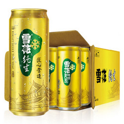 雪花啤酒8度纯生 500ml*12听 整箱装