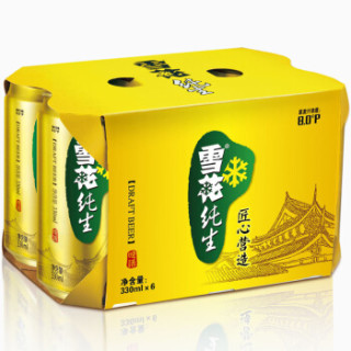 雪花啤酒snowbeer8度纯生330ml24听整箱装330ml6听