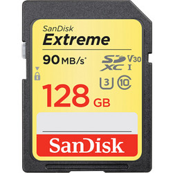 SanDisk 闪迪 读速90MB/s 写速60MB/s 至尊极速SDXC UHS-I V30 U3 Class10 SD卡 128G