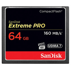 SanDisk 闪迪 Extreme PRO 至尊超极速 64GB CF存储卡 