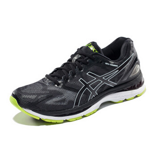 ASICS 亚瑟士 GEL-NIMBUS 19 男士跑鞋 T700N-9096 黑色/灰色/绿色 43.5