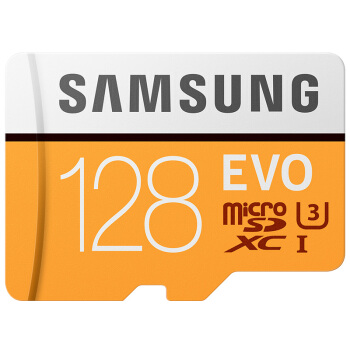 SAMSUNG 三星 存储卡 EVO黄色升级版 高速TF卡(Micro SD卡)128GB