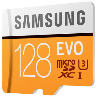 SAMSUNG 三星 存储卡 MP EVO黄色升级版 高速TF卡（Micro SD卡）128GB