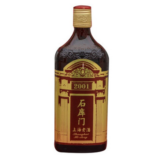 石库门 上海老酒 红色峥嵘2001 红标 特型半干黄酒 12度 500ml 500ml 6瓶