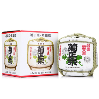 菊正宗 清酒 纯米清酒樽酒 720ml 1.8L