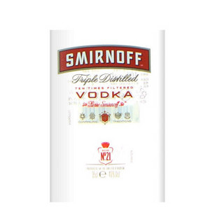 斯米诺（Smirnoff）洋酒 （红）伏特加 750ml 350ml