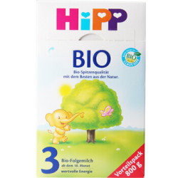 11日0点、双11预告：HiPP 喜宝 有机系列 婴幼儿配方奶粉 3段 10-12个月 800g