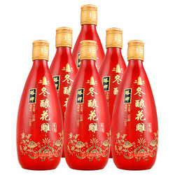 塔牌 绍兴黄酒 冬酿花雕 手工黄酒 半干型 13.5度 500ml*6瓶 整箱装