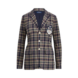 RALPH LAUREN Cotton Madras Blazer 女士休闲西装